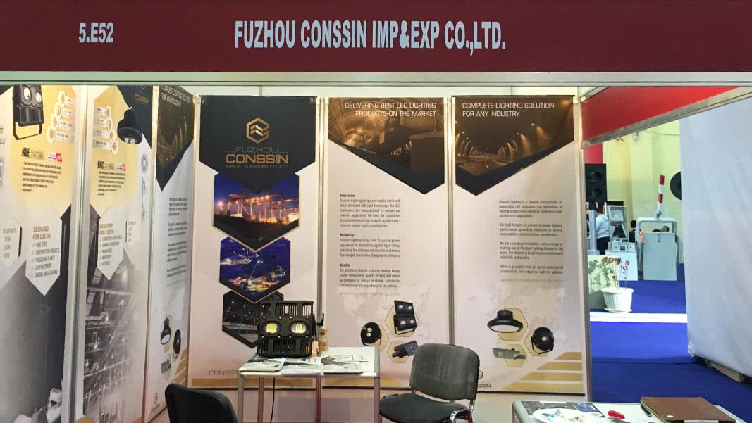 Conssin Lighting stand at Electricx-Egypt 2017.